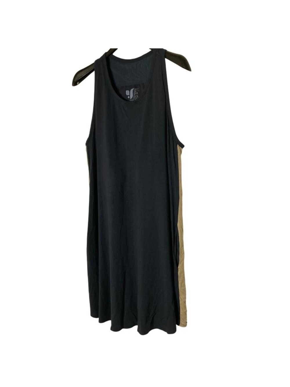 Shebird The Tunic Tank Athletic Dress Sz XL 7 Built in Bra Side Stripe Athleisur